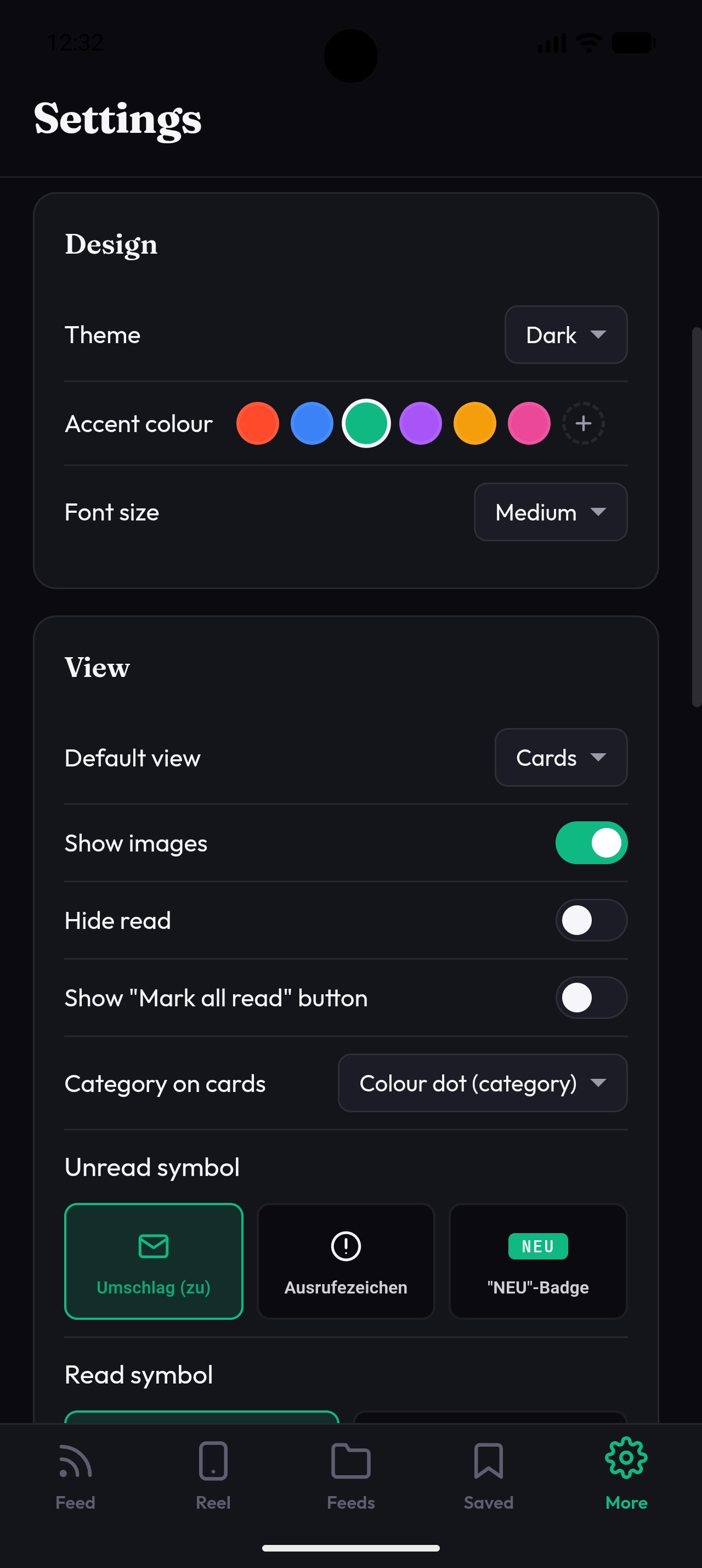 Settings